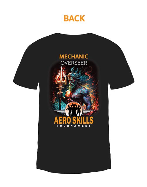 mechanic t-shirt overseer back view