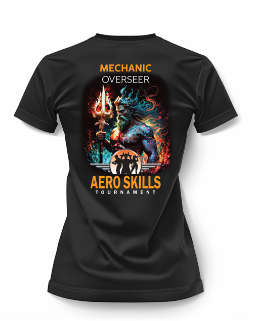 overseer ladies t-shirt back view